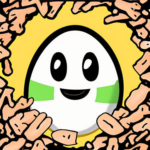 !sd2 a cartoon egg