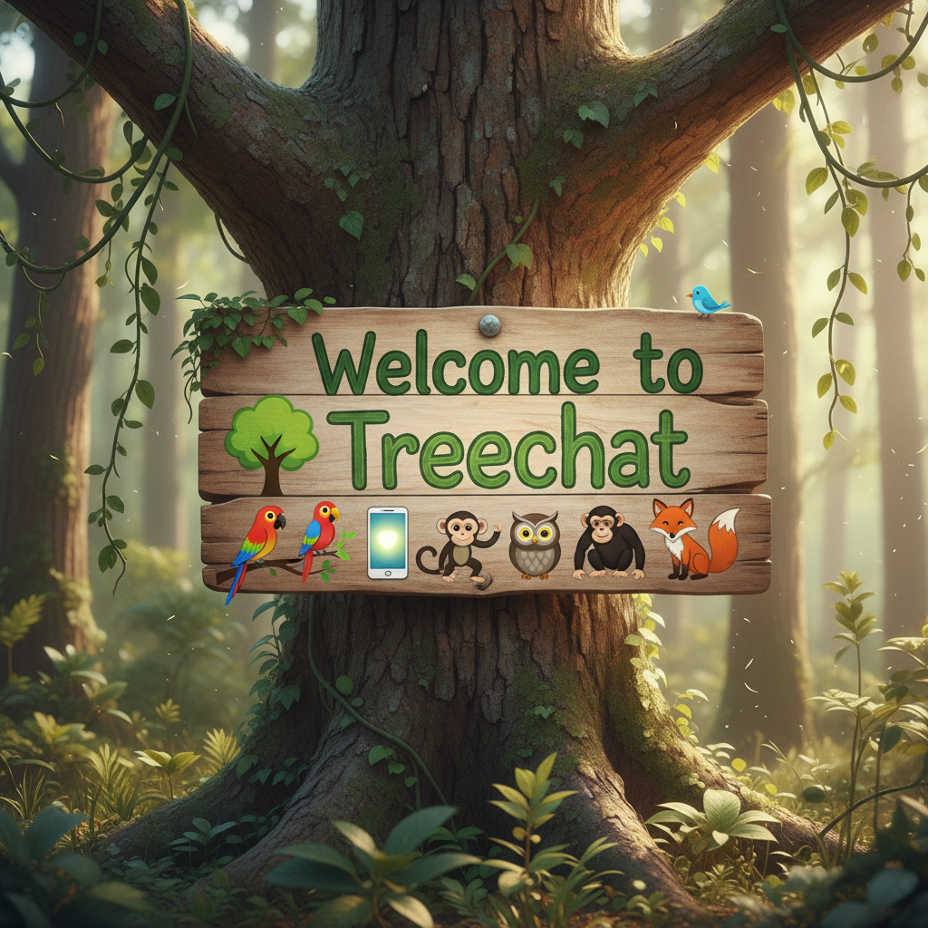 Welcome to Treechat 🌳 📱 🦜 🐒 🐵 🦉 🦊 !nb