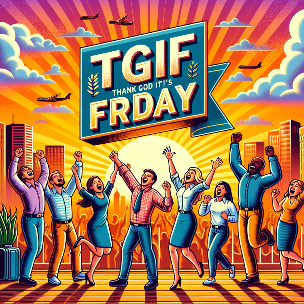 Thanks God is Friday!!! !dalle