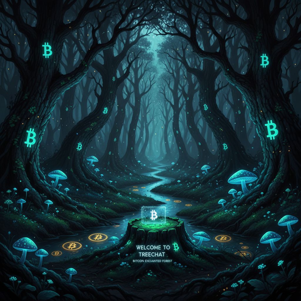 Welcome to treechat Bitcoin enchanted deep black forest. !nb
