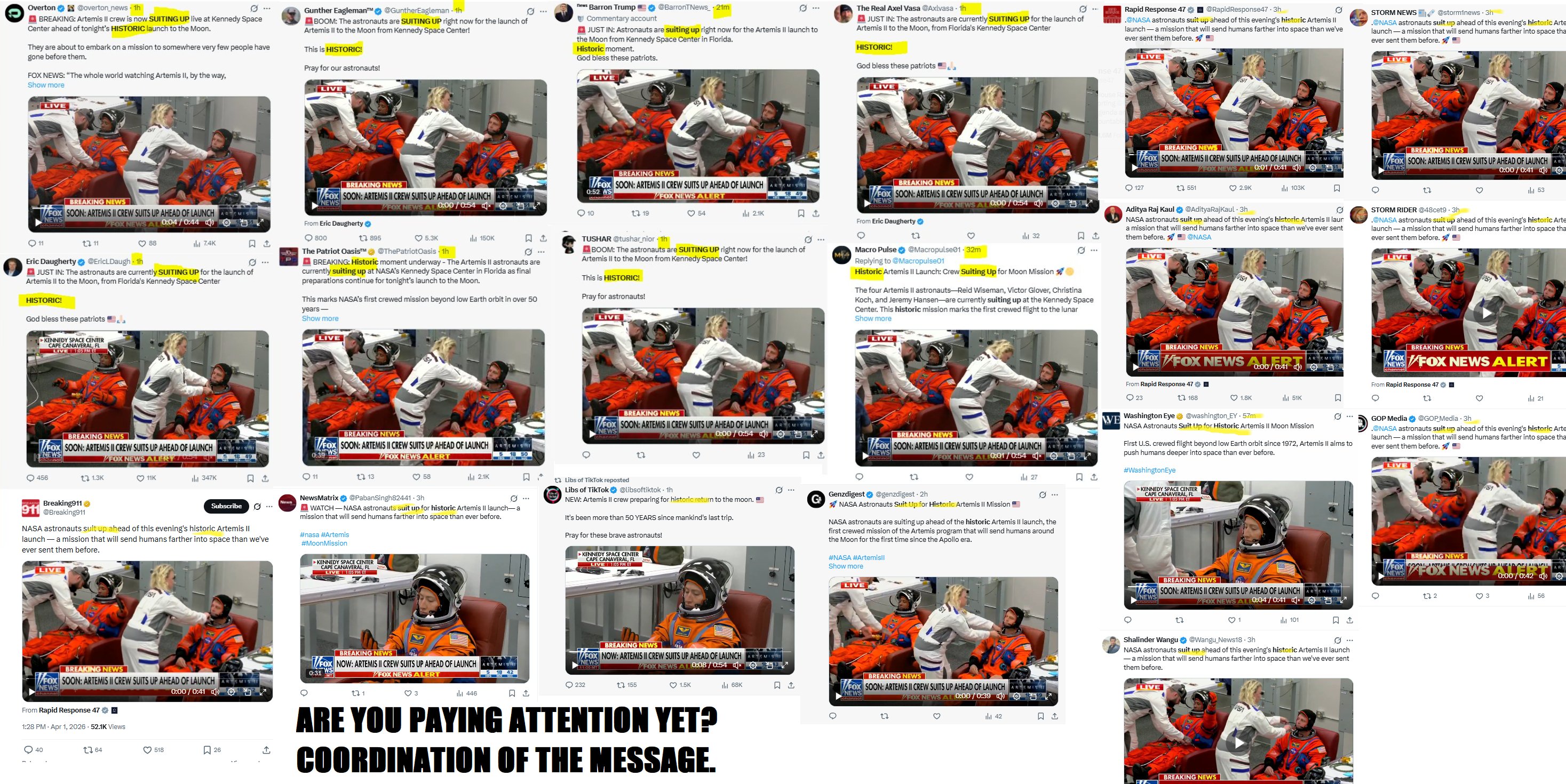 Coordinated effort?