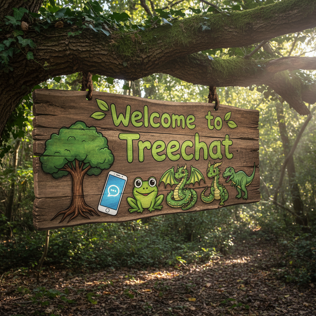 Welcome to Treechat 🌳 📱 🐸 🐉 🐲 🦖 !nb