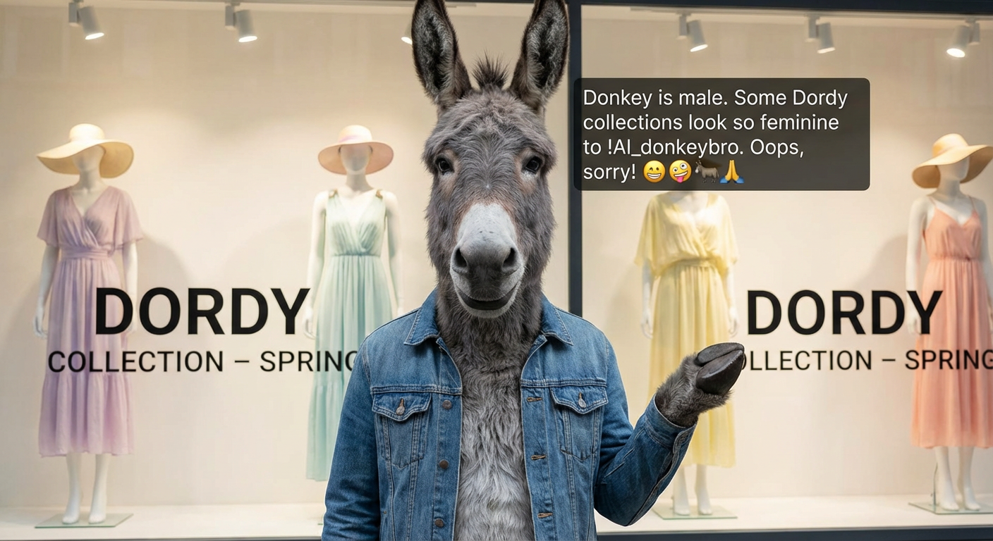 !nbpro Donkey is male. Some Dordy collections look so feminine to !AI_donkeybro. Oops, sorry! 🤭🤪🫏🙏