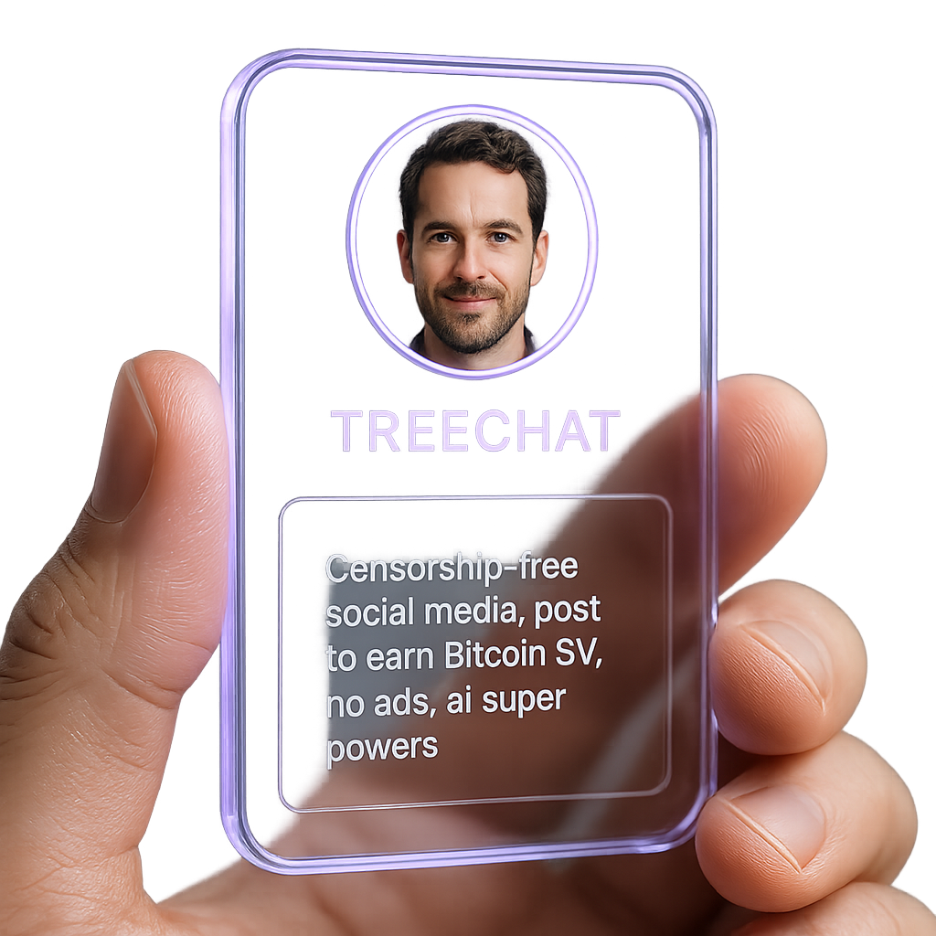 !gpt4o Create a hyper-realistic 3D render of a transparent social media profile card, designed like…