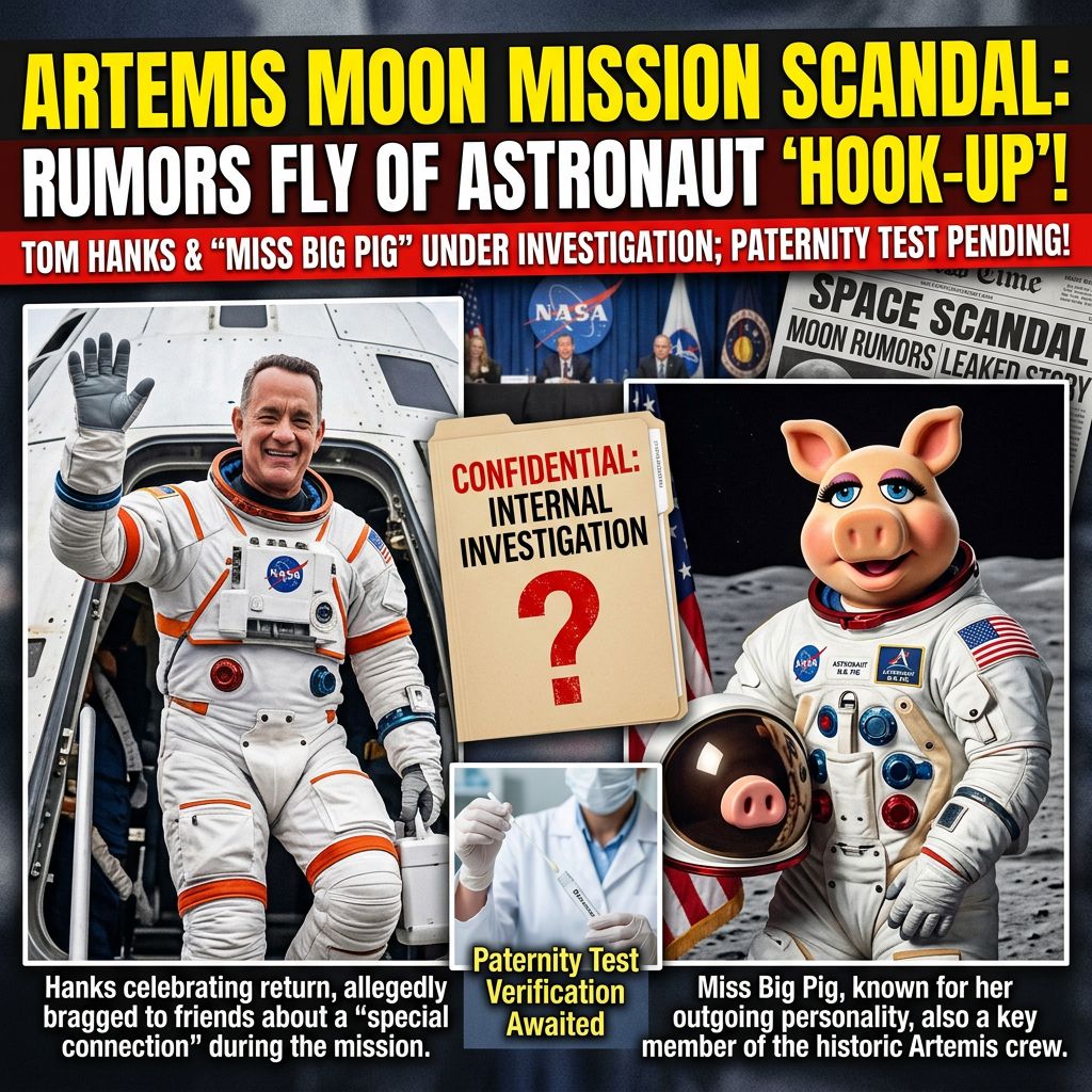 Rumors fly that Miss Big Pig may while on the Artemis moon landing  have hooked up  with co worker …
