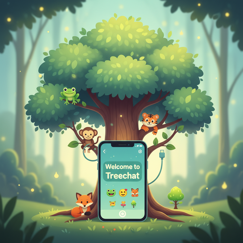 Welcome to Treechat 🌳 📱 🐸 🐵 🐯 🦊 !nb