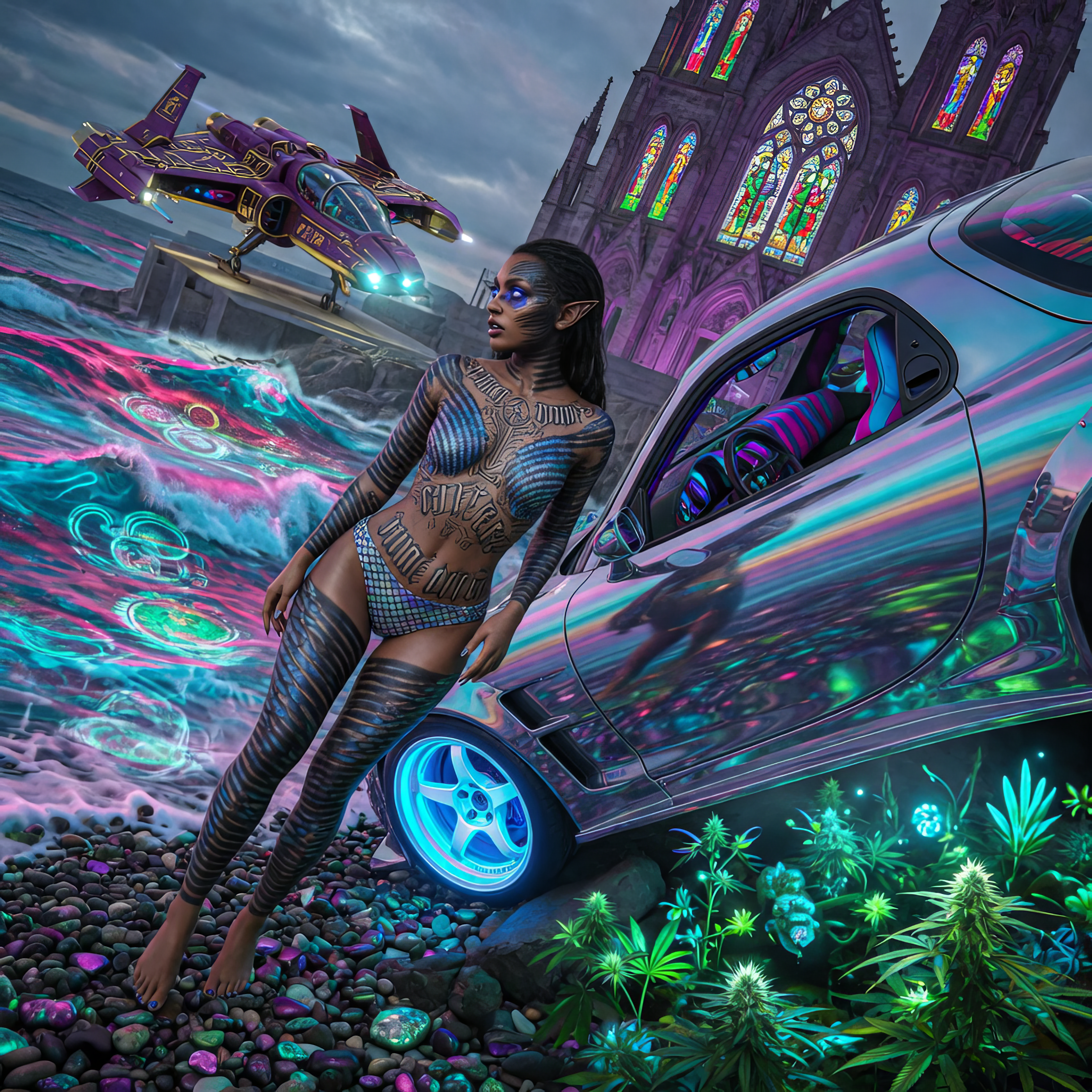 "Rate my parking" 🌥🌊🚫🤔🐈‍⬛
#NeoTartaria #RetroRides #Elvish
#GrokImagine + #TopazLabs