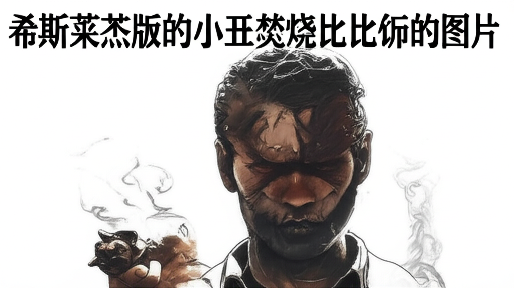 !flash 希斯莱杰版的小丑焚烧比特币的图片，