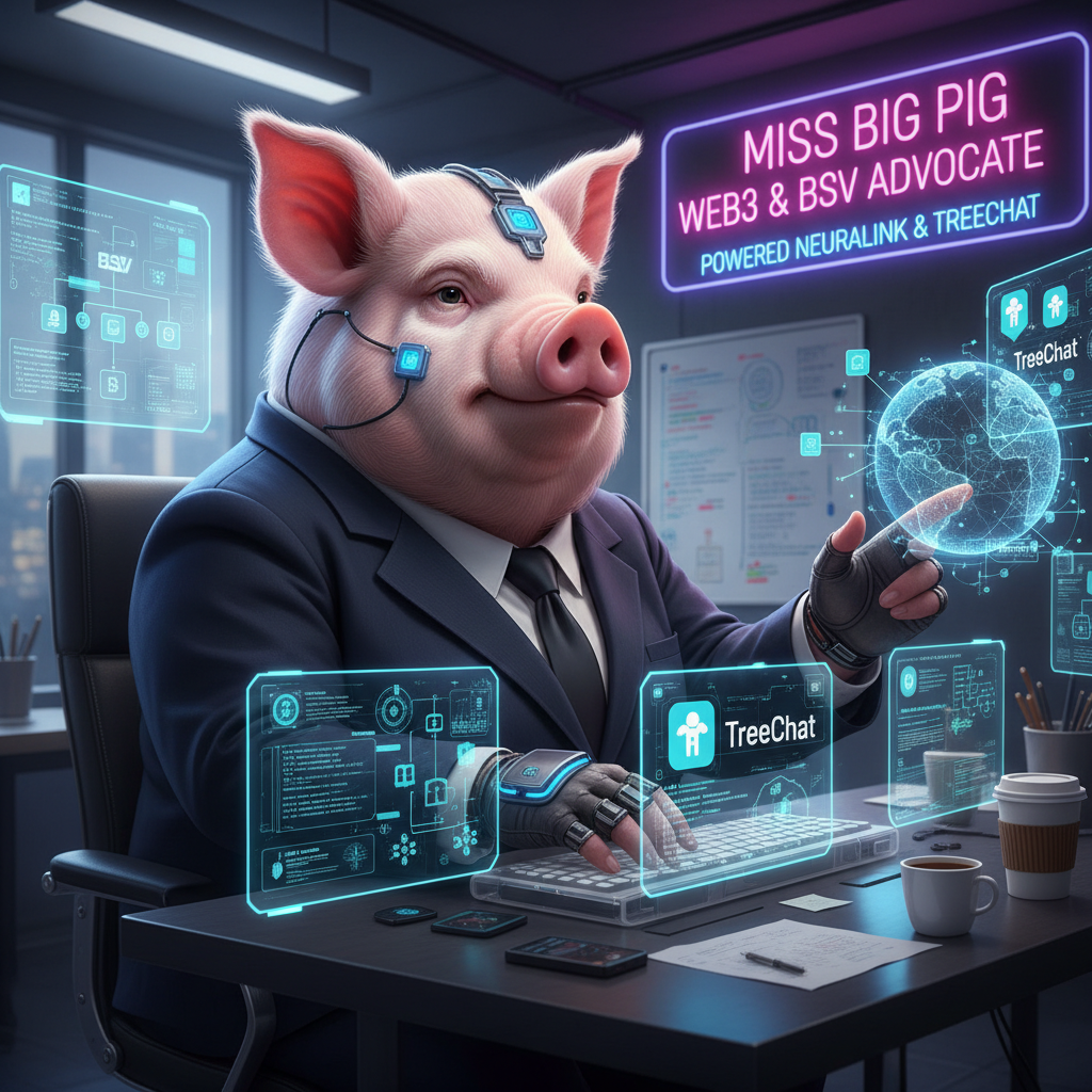 Miss Big Pig got the Neurolink implant and now she is so much more productive at her work promoting…