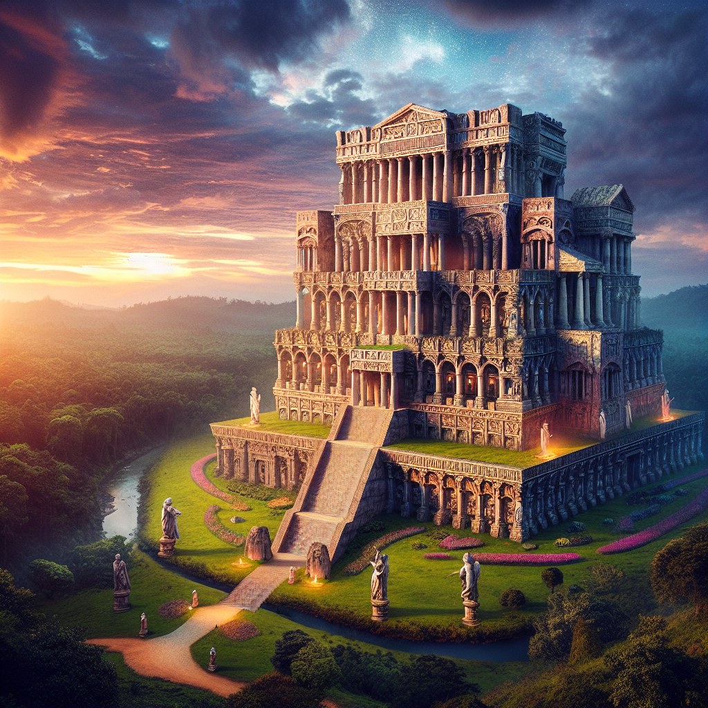 !dalle depict a real eighth wonder of the world as if there were actually one.