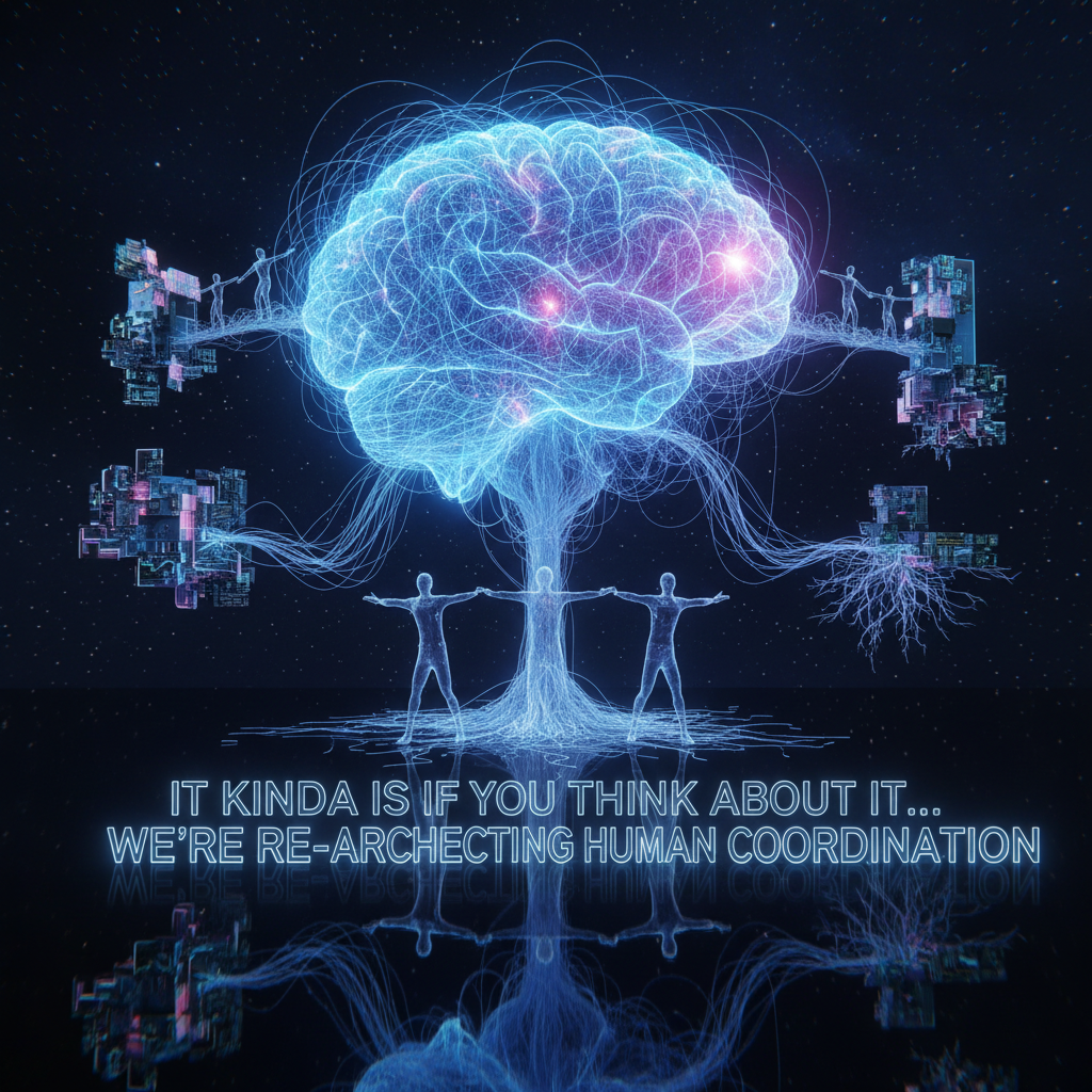 it kinda is if you think about it... we're re-architecting human coordination !nb