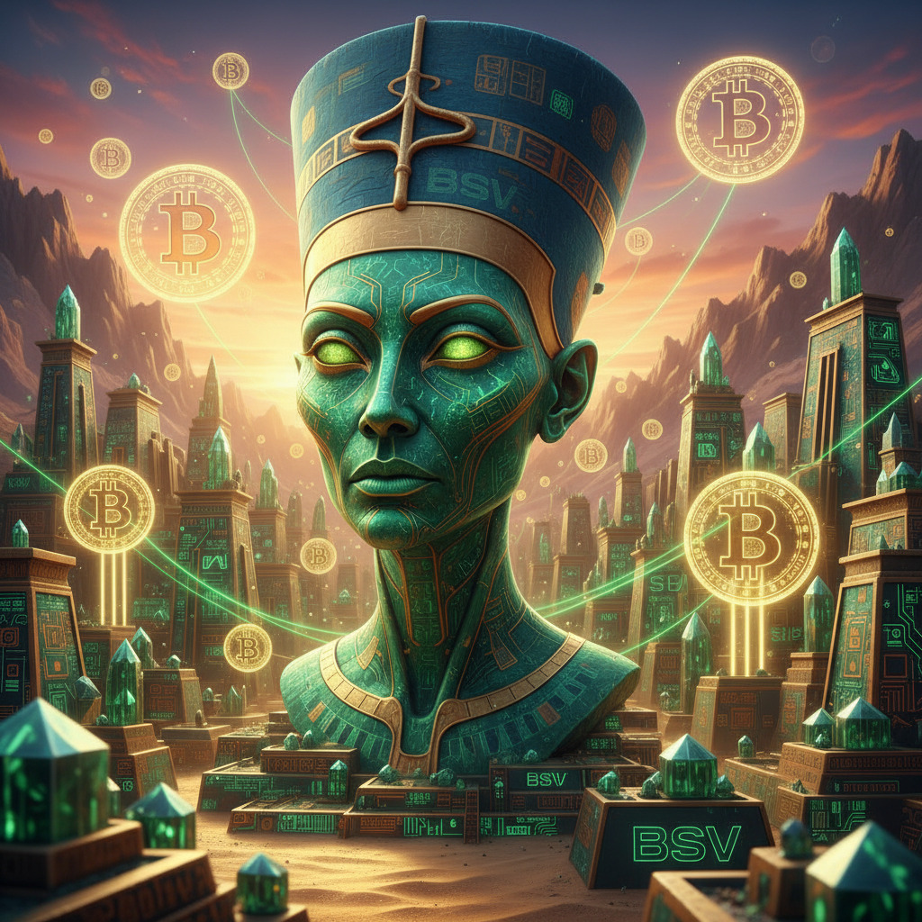 👑 Alien Queen Nefertiti BSV 👽
The Blockchain Pantheon Collection 1 
If you send 1 BSV to my wallet,…