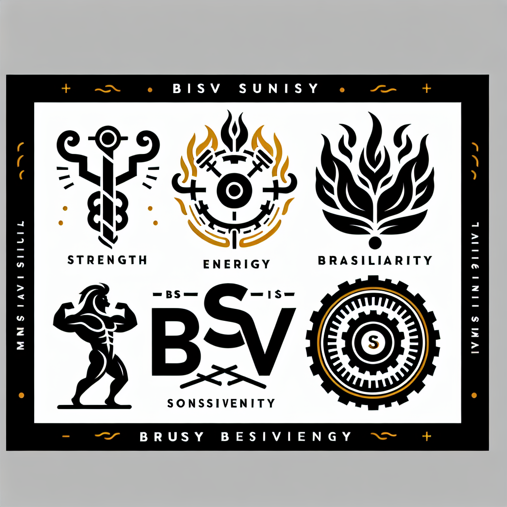 !dalle 设计一个bsv的logo，符合中本聪的愿景，体现男性雄性荷尔蒙特征
